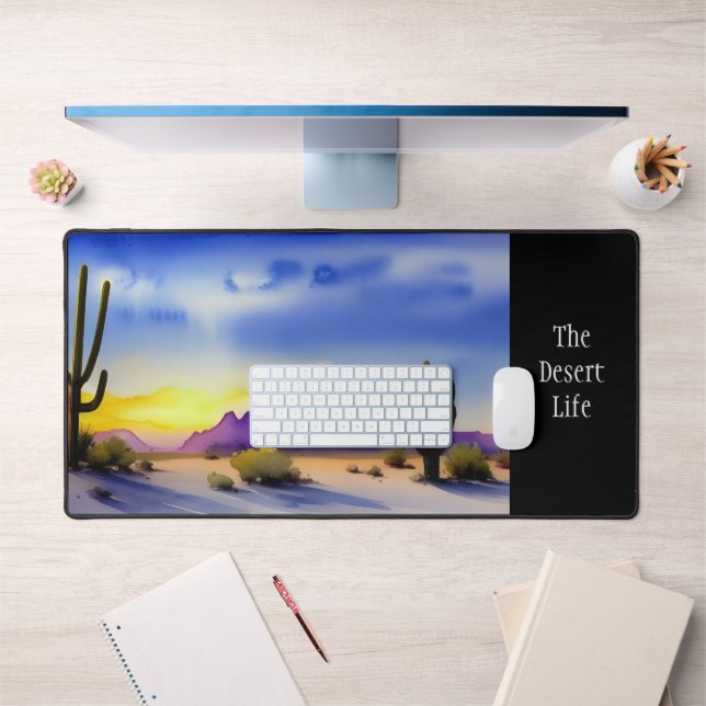 Alfrombrillas De Escritorio Acuarela Escenaria Desert Sunrise (Oficina 1)