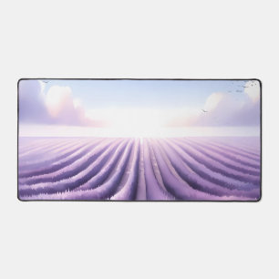 Alfrombrillas De Escritorio Acuarela Filas interminables de lavanda