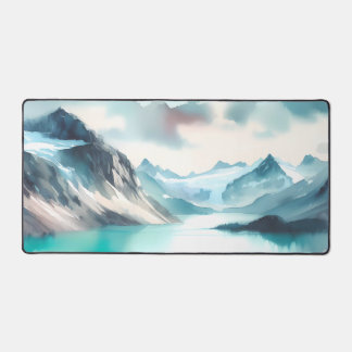 Alfrombrillas De Escritorio Acuarela Impresionante lagos glaciares turquesa