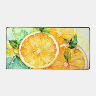 Alfrombrillas De Escritorio Acuarela Limón Naranja Lima Botánico Cocina