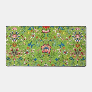 Alfrombrillas De Escritorio Adorno chino vintage Owen Jones floral verde