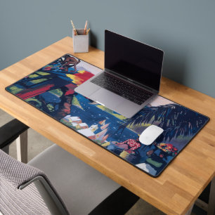 Alfrombrillas De Escritorio Afiche De Viajes Del Avión De Mar Que Vola Por El 