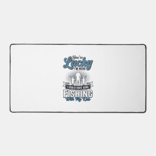 Alfrombrillas De Escritorio Afortunado Estoy Aquí Diseño de Camiseta Vintage d