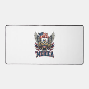 Alfrombrillas De Escritorio Águila Patriótica Merica Diseño de Camiseta Vector