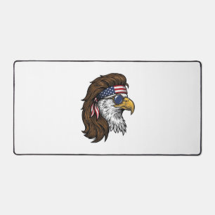 Alfrombrillas De Escritorio Águila Patriótica Mullet Grabado Vintage Vector De