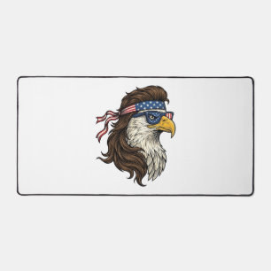 Alfrombrillas De Escritorio Águila Patriótica Mullet Grabado Vintage Vector De