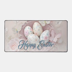 Alfrombrillas De Escritorio Alegría suave de Pascua con motivos florales