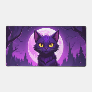 Alfrombrillas De Escritorio Alfombra de escritorio de gato Luna Mística