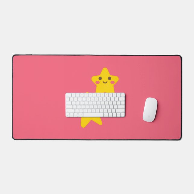 Alfrombrillas De Escritorio Alfombra de escritorio estrellas sonrientes (Teclado y ratón)