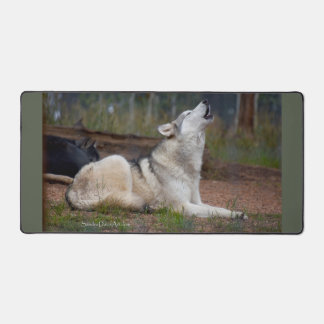 Alfrombrillas De Escritorio Alfombra de escritorio Lobo Aullador