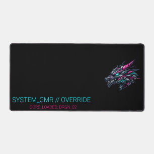 Alfrombrillas De Escritorio Alfombra de escritorio para juegos Cyberpunk Drago
