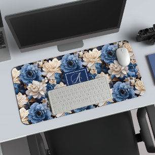 Alfrombrillas De Escritorio Alfombra de escritorio personalizada de flores de