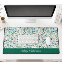 Alfombra de escritorio personalizada Jardín Floral