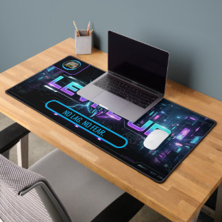 Alfrombrillas De Escritorio Alfombra de escritorio XXL Cyberpunk con borde hem