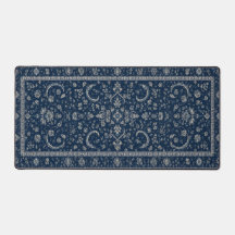 Alfombra Naval Persa Floral de Escritorio