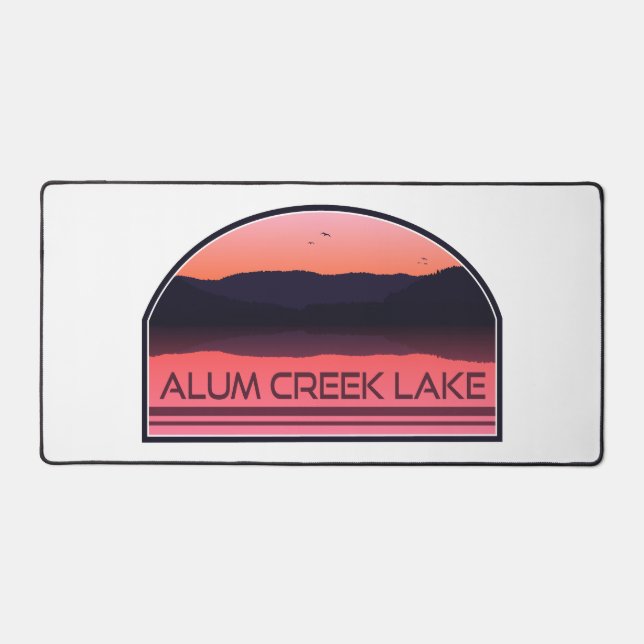 Alfrombrillas De Escritorio Alum Creek Lake Ohio Red Sunrise (Anverso)