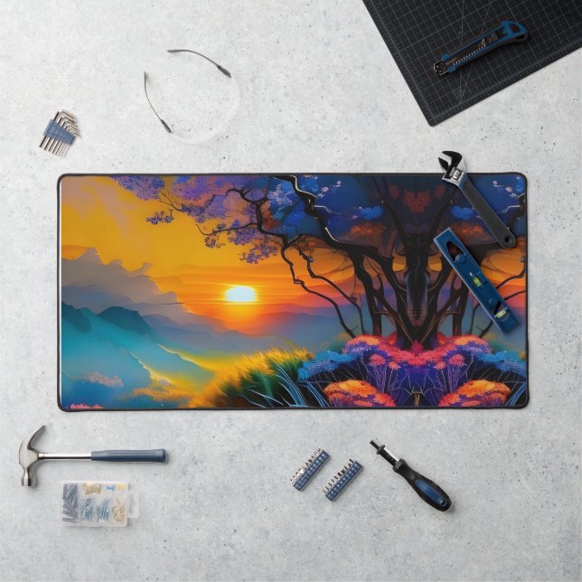 Alfrombrillas De Escritorio Amanecer por las montañas (Puesto de trabajo)
