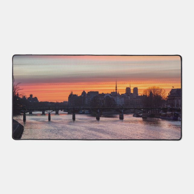 Alfrombrillas De Escritorio Amanecer sobre Ile de la Cite y Notre Dame - París (Anverso)
