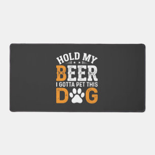 Alfrombrillas De Escritorio Amante de Perros Agárrame la Cerveza
