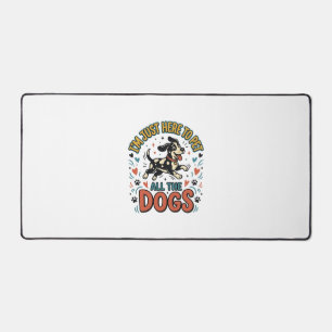 Alfrombrillas De Escritorio Amante de Perros Divertido Vintage Mascota Todos l