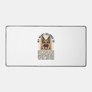 Alfrombrillas De Escritorio Amante del Pastor Alemán Grabado Vintage Perro Div