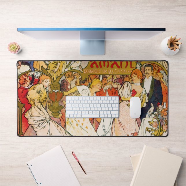 Alfrombrillas De Escritorio Amantes, Alphonse Mucha (Oficina 1)