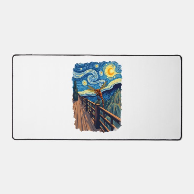 Alfrombrillas De Escritorio Amantes de la libélula artística (Anverso)