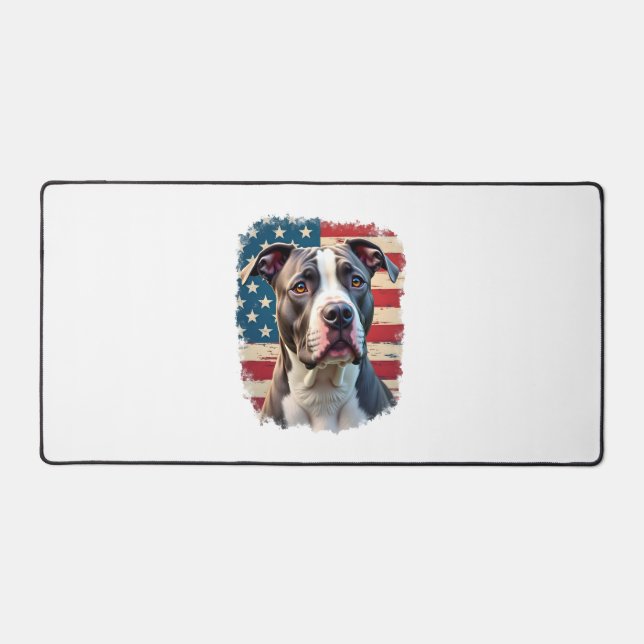 Alfrombrillas De Escritorio Amantes de perros TODOS AMERICANOS pit bul (2) (Anverso)