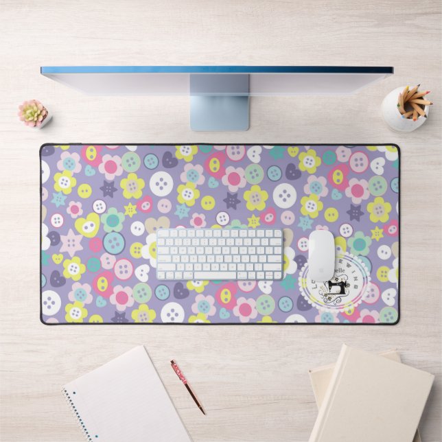 Alfrombrillas De Escritorio Amar los botones de mascar Púrpura (Oficina 1)