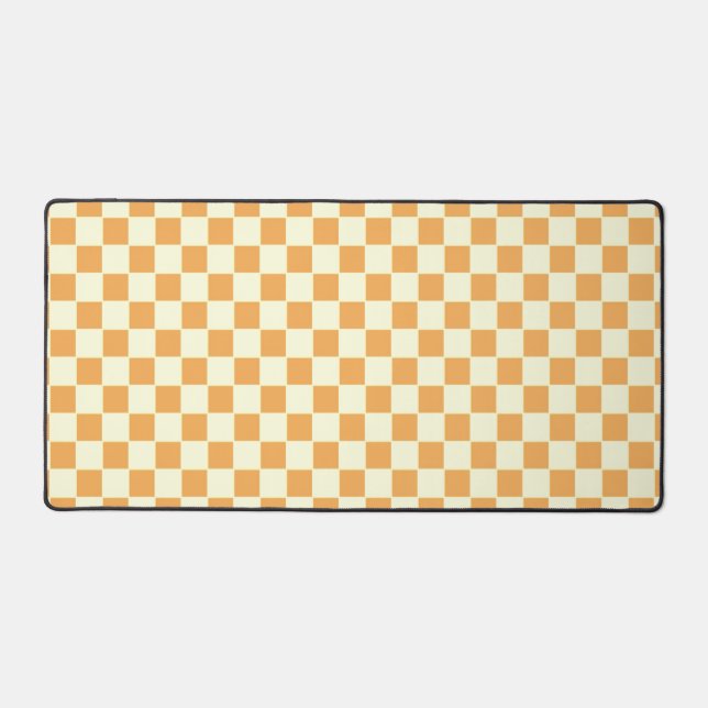 Alfrombrillas De Escritorio amarillo a cuadros (Anverso)