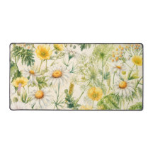 Amarillo Mantequilla Flor Silvestre Aquarela Botán