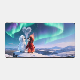 Alfrombrillas De Escritorio Amber & Frosty Aurora Magic Penguin Mouse Pad