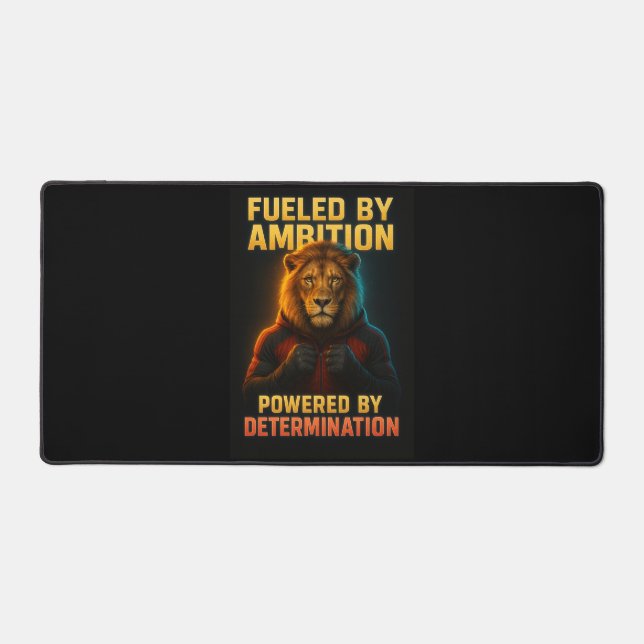 Alfrombrillas De Escritorio Ambition Lion Motivation Art (Anverso)