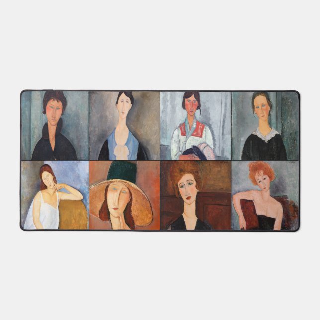 Alfrombrillas De Escritorio Amedeo Modigliani - Collage de obras maestras (Anverso)