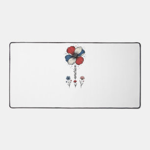 Alfrombrillas De Escritorio América Floral Patriótico Vintage Diseño Vectorial