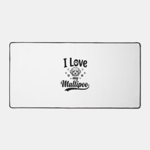 Alfrombrillas De Escritorio Amo a mi Maltipoo Diseño de Perro de Grabado Vinta