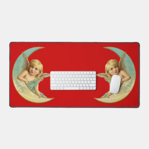 Alfrombrillas De Escritorio Ángel vintage en la luna