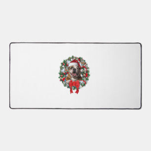 Alfrombrillas De Escritorio Antiguos Navidades de Bulldog ingleses Wreath Deco