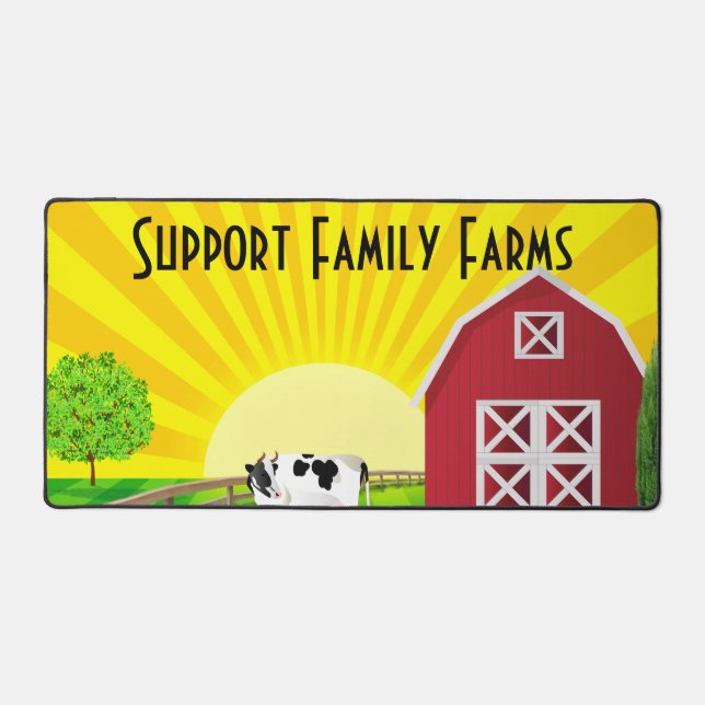 Alfrombrillas De Escritorio Apoyar las granjas familiares (Anverso)