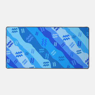 Alfrombrillas De Escritorio Aquarius Zodiac Stripes