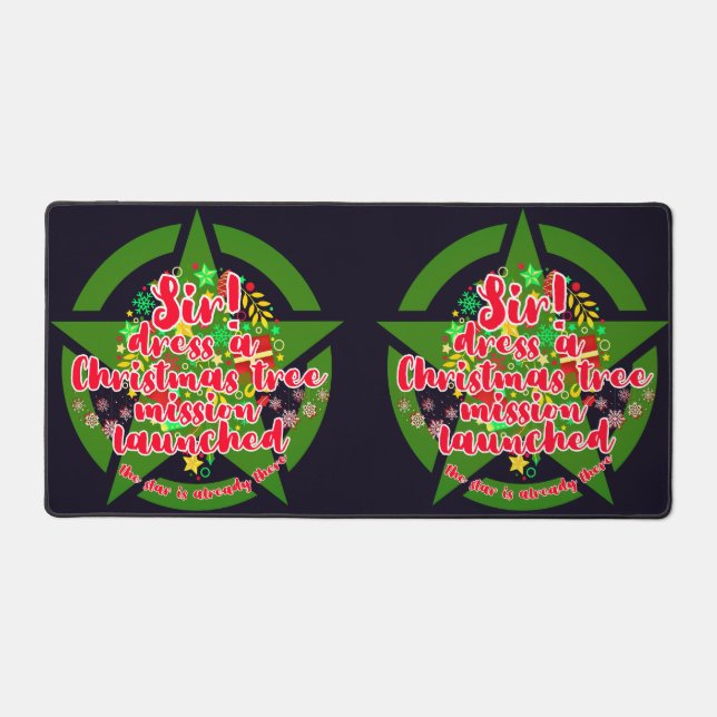 Alfrombrillas De Escritorio Árbol de Navidad, misión, ejército (Anverso)