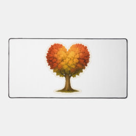 Alfrombrillas De Escritorio Árbol otoñal con forma de corazón