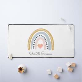 Alfrombrillas De Escritorio Arcoiris de color de agua de boho personalizado