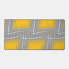 Alfrombrillas De Escritorio Arte abstracto rectangular gris