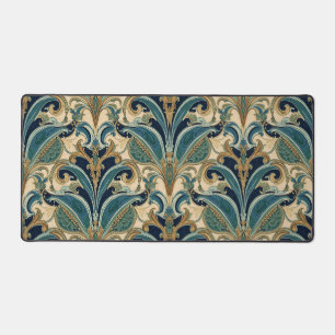 Alfrombrillas De Escritorio Arte Antiguo Deco Majólica Floral Artesano Nouveau