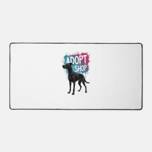 Alfrombrillas De Escritorio Arte de rescate de graffiti de perro Adoptar No Co