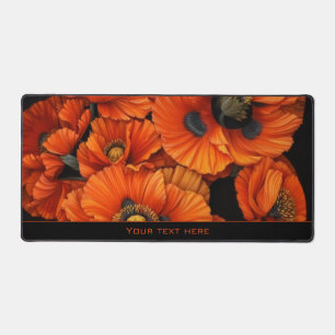 Alfrombrillas De Escritorio Arte floral de amapola naranja de belleza radiante