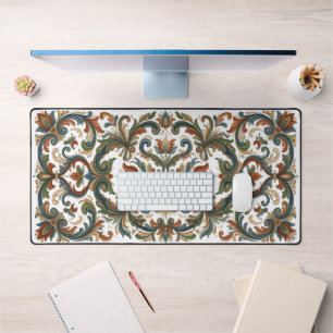 Alfrombrillas De Escritorio Arte Floral Tradicional Noruego Rosemaling Persona