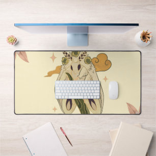 Alfrombrillas De Escritorio Arte Gráfico Fae Beige, polilla mística