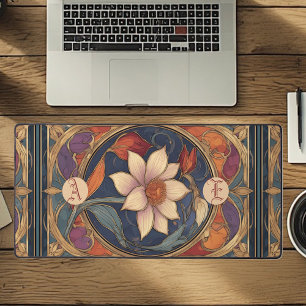 Alfrombrillas De Escritorio Arte Nuevo Clásico Floral Vintage Botánico Color